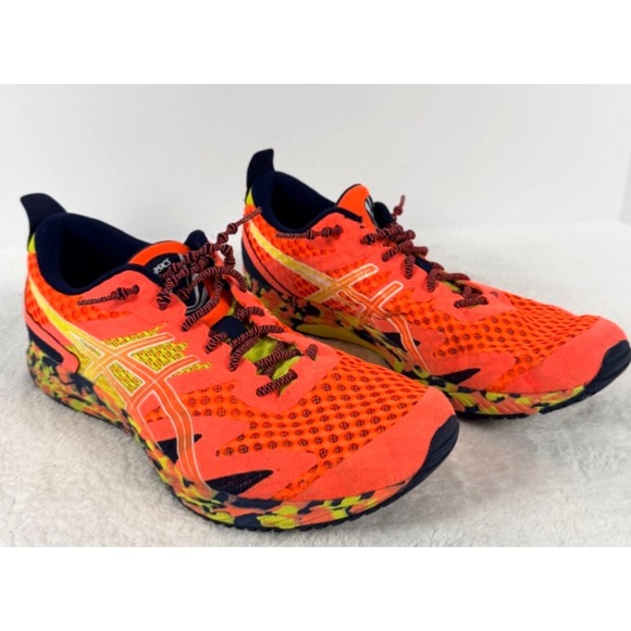 ASICS Noosa FF 2 Men\'s Running Shoes Hot Pink Neon Orange Size 11 1011A673